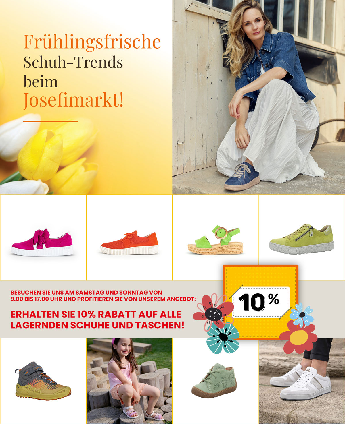 Frühlingsfrische Schuh-Trends  beim Josefimarkt!